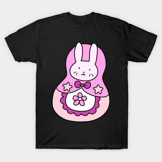 Russian Doll Bunny T-Shirt by iK4